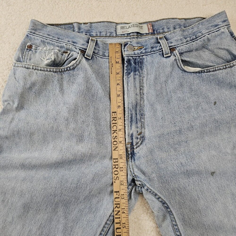 Levi's 550 Mens Jeans 38x34 Light Wash Relaxed Fit Straight Leg Y2K 100% Cotton - Picture 4 of 16